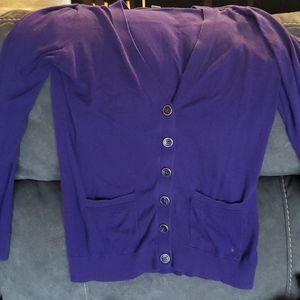 Banana republic purple cardigan